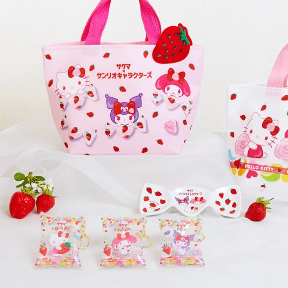 Sanrio x Sakuma Strawberry Milk Candy kuji candy charm - Kuromi - Picture 3 of 4